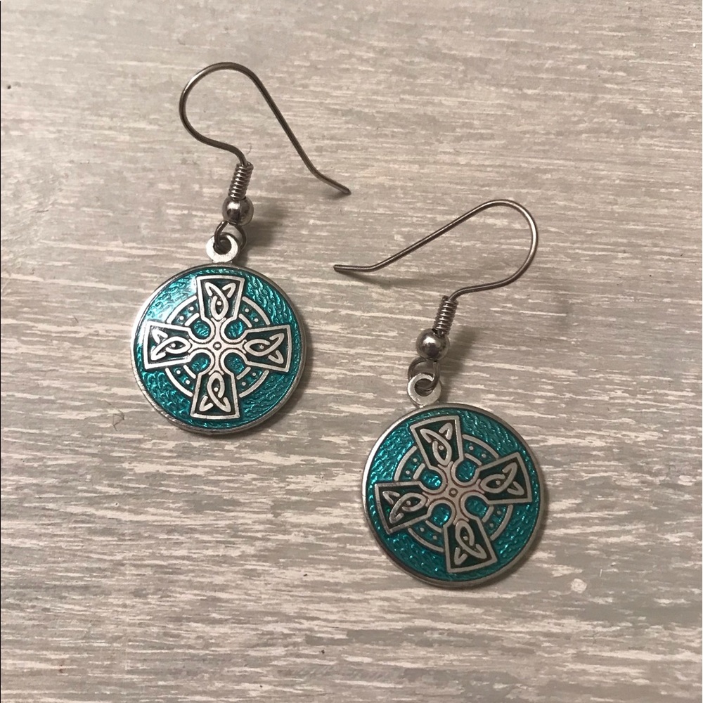 Celtic Cross Earrings